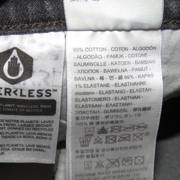 Levi’s Premium Gray Studded Denim High Rise 501 Straight Leg Cropped Jeans - Picture 12 of 14